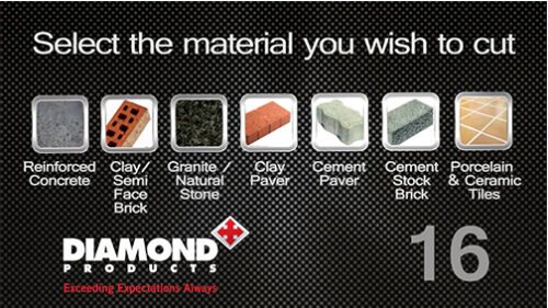 diamond blade selection