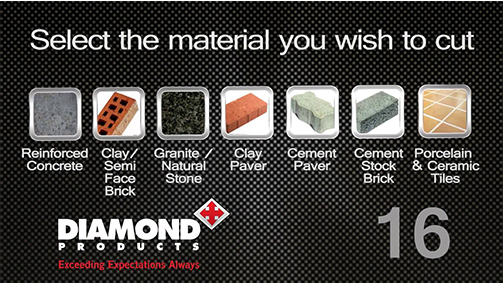 diamond blade selection