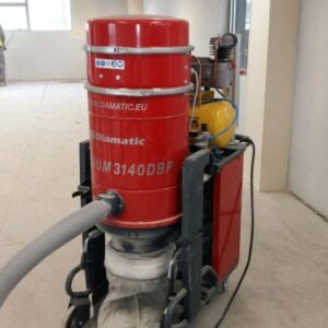 dust collection system used with Diamatic floor grinder