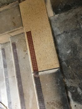 Restoring old terrazzo tiles