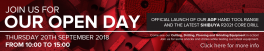 Reminder of our 2018 Open Day